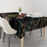 Personalized Skull and Darts Graphic Tablecloth with Neon Design - Wonder Print Shop