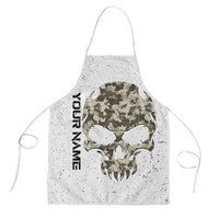 Personalized Camouflage Skull and American Flag Darts Apron - Wonder Print Shop