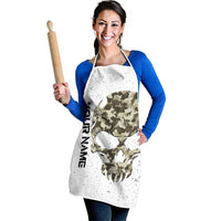 Personalized Camouflage Skull and American Flag Darts Apron - Wonder Print Shop