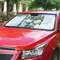 Personalized Camouflage Skull and American Flag Darts Auto Sun Shade - Wonder Print Shop
