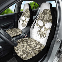 Personalized Camouflage Skull and American Flag Darts Car Seat Cover - Wonder Print Shop