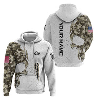 Personalized Camouflage Skull and American Flag Darts Hoodie - Wonder Print Shop