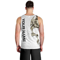 Personalized Camouflage Skull and American Flag Darts Men Tank Top - Wonder Print Shop