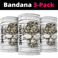 Camouflage Skull and American Flag Darts Neck Gaiter TS04