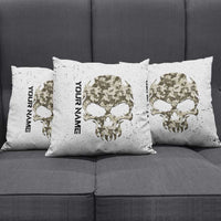 Personalized Camouflage Skull and American Flag Darts Pillow Cover - Wonder Print Shop