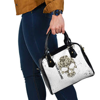 Personalized Camouflage Skull and American Flag Darts Shoulder Handbag - Wonder Print Shop