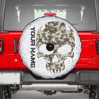 Personalized Camouflage Skull and American Flag Darts Spare Tire Cover - Wonder Print Shop