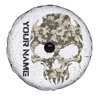 Personalized Camouflage Skull and American Flag Darts Spare Tire Cover - Wonder Print Shop