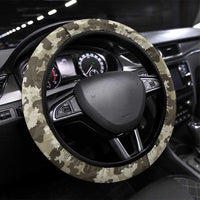 Camouflage Skull and American Flag Darts Steering Wheel Cover - Wonder Print Shop