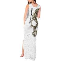 Personalized Camouflage Skull and American Flag Darts Tank Maxi Dress - Wonder Print Shop