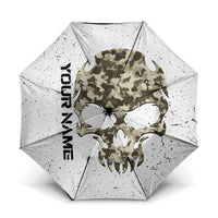 Personalized Camouflage Skull and American Flag Darts Umbrella - Wonder Print Shop