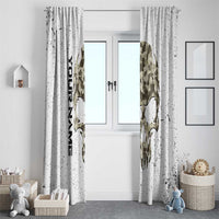 Personalized Camouflage Skull and American Flag Darts Window Curtain - Wonder Print Shop