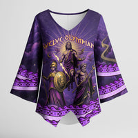Twelve Olympians Kimono Sleeve Blouse Gods Of Mount Olympus Greek Mythology