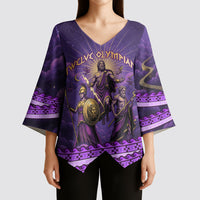 Twelve Olympians Kimono Sleeve Blouse Gods Of Mount Olympus Greek Mythology