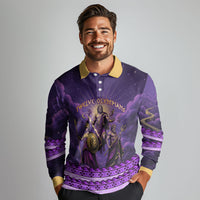 Twelve Olympians Long Sleeve Polo Shirt Gods Of Mount Olympus Greek Mythology