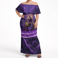 Twelve Olympians Off Shoulder Maxi Dress Gods Of Mount Olympus Greek Mythology