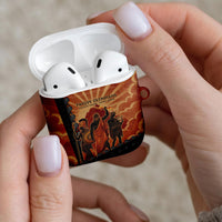 Twelve Olympians AirPods Case Greek Gods Graphic With Greek Amphora Vase And Parthenon Art