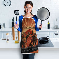 Twelve Olympians Apron Greek Gods Graphic With Greek Amphora Vase And Parthenon Art