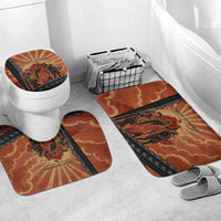 Twelve Olympians Bathroom Set Greek Gods Graphic With Greek Amphora Vase And Parthenon Art