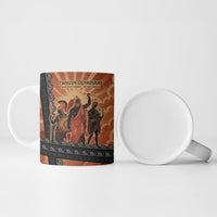 Twelve Olympians Ceramic Mug Greek Gods Graphic With Greek Amphora Vase And Parthenon Art