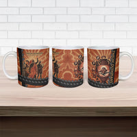 Twelve Olympians Ceramic Mug Greek Gods Graphic With Greek Amphora Vase And Parthenon Art