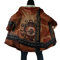 Twelve Olympians Cloak Greek Gods Graphic With Greek Amphora Vase And Parthenon Art