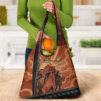 Twelve Olympians Grocery Bag Greek Gods Graphic With Greek Amphora Vase And Parthenon Art