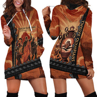 Twelve Olympians Hoodie Dress Greek Gods Graphic With Greek Amphora Vase And Parthenon Art