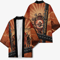 Twelve Olympians Kimono Greek Gods Graphic With Greek Amphora Vase And Parthenon Art