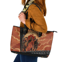 Twelve Olympians Leather Tote Bag Greek Gods Graphic With Greek Amphora Vase And Parthenon Art