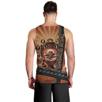 Twelve Olympians Men Tank Top Greek Gods Graphic With Greek Amphora Vase And Parthenon Art
