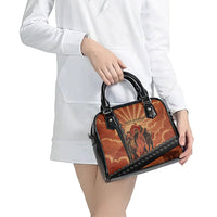 Twelve Olympians Shoulder Handbag Greek Gods Graphic With Greek Amphora Vase And Parthenon Art