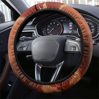 Twelve Olympians Steering Wheel Cover Greek Gods Graphic With Greek Amphora Vase And Parthenon Art