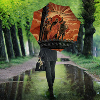 Twelve Olympians Umbrella Greek Gods Graphic With Greek Amphora Vase And Parthenon Art