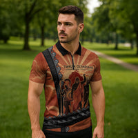 Twelve Olympians Zipper Polo Shirt Greek Gods Graphic With Greek Amphora Vase And Parthenon Art