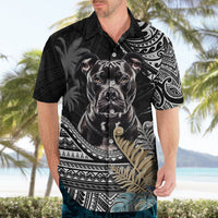 Polynesian Pitbull Hawaiian Shirt Polynesian Pattern And Pitbull - Wonder Print Shop