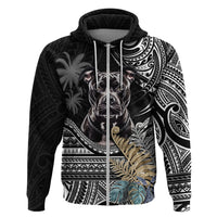 Polynesian Pitbull Hoodie Polynesian Pattern And Pitbull - Wonder Print Shop