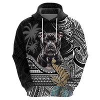 Polynesian Pitbull Hoodie Polynesian Pattern And Pitbull - Wonder Print Shop