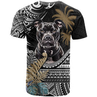 Polynesian Pitbull T Shirt Polynesian Pattern And Pitbull - Wonder Print Shop