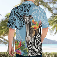 Polynesian Greyhound Hawaiian Shirt Polynesian Pattern And Greyhound - Wonder Print Shop