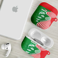 Germany Heligoland AirPods Case with Fish Illustration and Red Green Wave - Wonder Print Shop