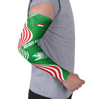 Germany Heligoland Arm Sleeves with Fish Illustration and Red Green Wave - Wonder Print Shop