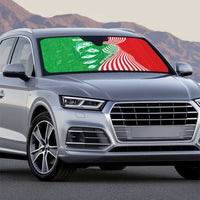Germany Heligoland Auto Sun Shade with Fish Illustration and Red Green Wave - Wonder Print Shop