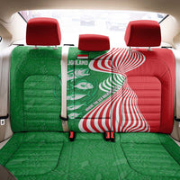 Germany Heligoland Back Car Seat Cover with Fish Illustration and Red Green Wave - Wonder Print Shop