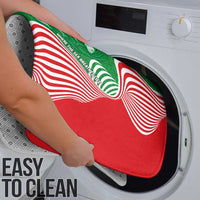 Germany Heligoland Bathroom Set with Fish Illustration and Red Green Wave - Wonder Print Shop