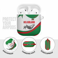 Germany Heligoland AirPods Case with Seal Graphic and Red Green Wave Nature - Wonder Print Shop