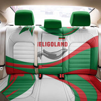 Germany Heligoland Back Car Seat Cover with Seal Graphic and Red Green Wave Nature - Wonder Print Shop