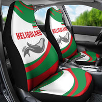 Germany Heligoland Car Seat Cover with Seal Graphic and Red Green Wave Nature - Wonder Print Shop
