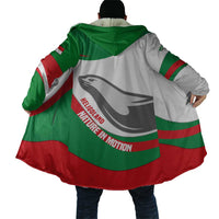 Germany Heligoland Cloak with Seal Graphic and Red Green Wave Nature - Wonder Print Shop