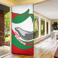 Germany Heligoland Door Cover with Seal Graphic and Red Green Wave Nature - Wonder Print Shop